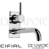 Cifial Techno 2 Hole Single Lever Wall Mounted Basin Tap Spare Parts